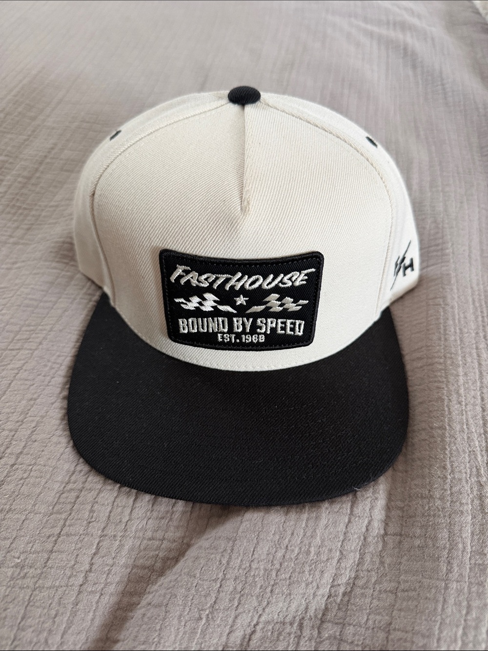 Fasthouse Snapback Hat - White & Black